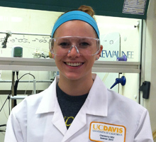 Haley Gitre worked in Cliff Harris' lab during the 2012-2013 academic year.