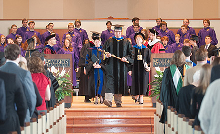 Faculty and staff at Honors Convocation