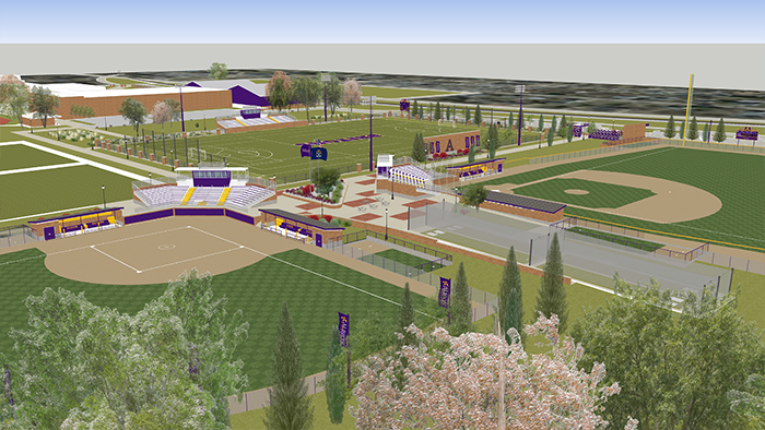 An artist's rendering of the new enterance. 