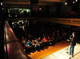 The Stack regularly features performances and events.