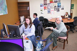 The Learning Cafe in Albion College's Ferguson Center for Technology-Aided Teaching and Learning