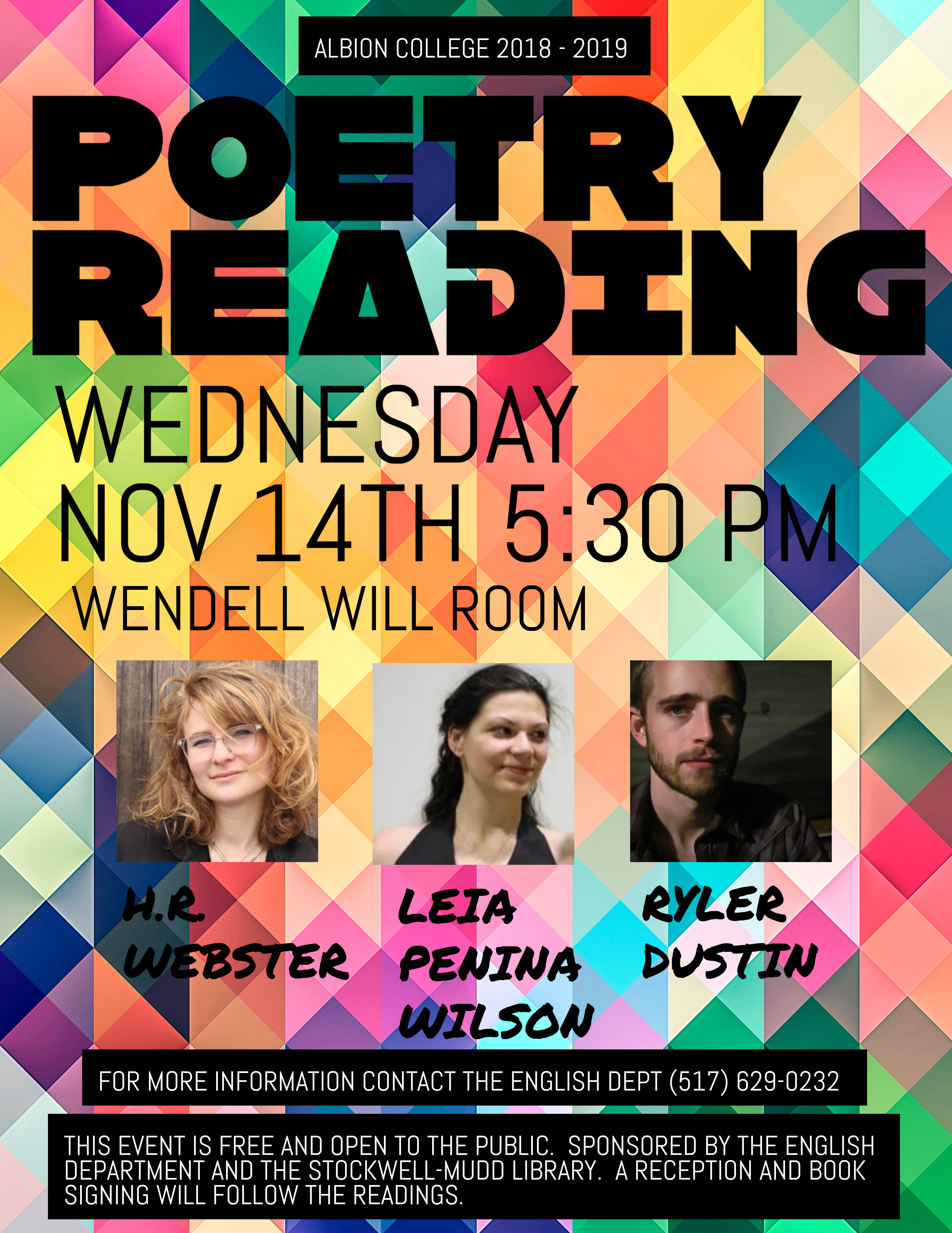 Copy of Reading Series Poetry Event Flyer 1