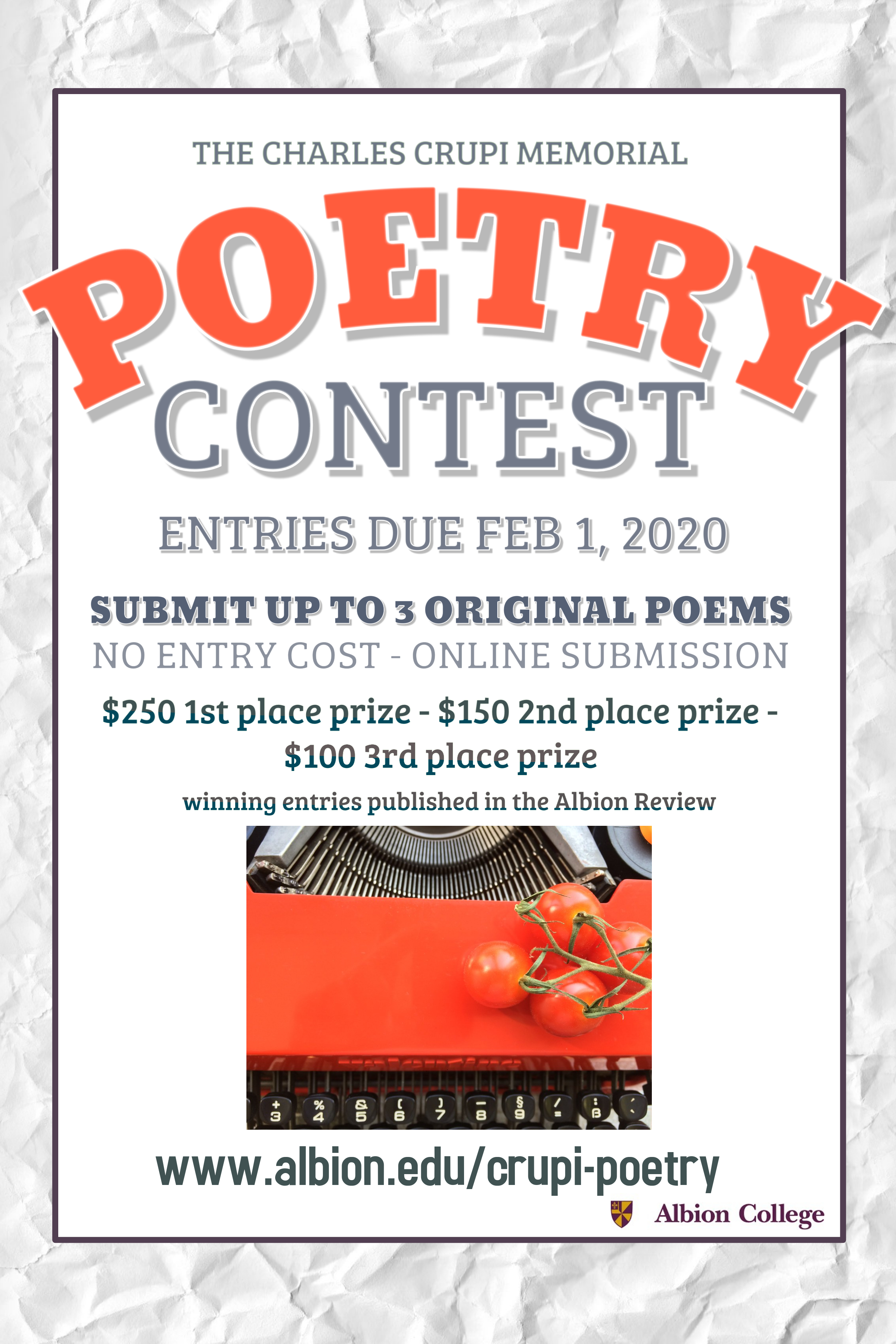 Crupi Poetry Contest 2020