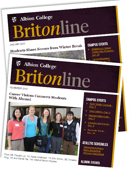 Subscribe to Albion's e-mail newsletter, Britonline