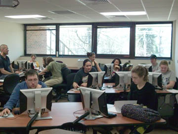 An Albion College computer lab
