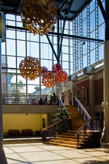 Albion College's Science Complex atrium