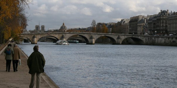 Walking along the Seine in Paris. (Photo: John Perney)