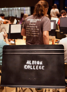 Albion College music stand