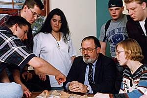With students in 1995