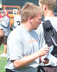Tyler Floyd was the second member of Albion's athletic training education program to intern with the Cleveland Browns.