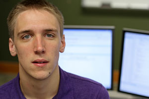Jacob Engel is majoring in computer science and mathematics and is a member of the Prentiss M. Brown Honors Program. He is the son of Daniel and Elizabeth Engel of Warren and a graduate of De La Salle Collegiate High School.