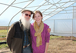 Jessie with history professor Wes Dick