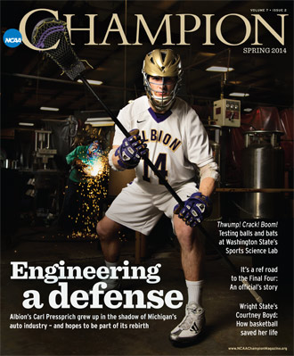 Carl Pressprich, '14, is the cover story of the Spring 2014 issue of NCAA Champion magazine.