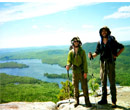 Chris Derian, '17, and Jack Griffin, '17, on the Appalachian Trail.