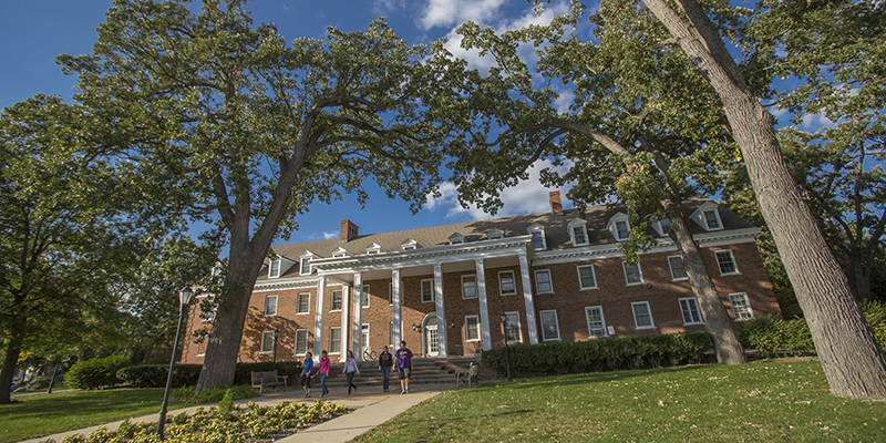 Susanna Wesley Hall, the primary residence for first-year Albion College students.
