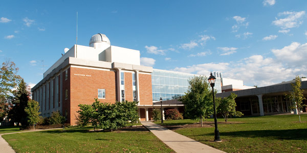 Palenske Hall, part of the Albion College Science Complex and home of the Physics Department.