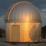A 16-foot Ash Dome houses the Stellman telescope, a 14-inch Celestron reflector.