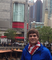 <em>Gerry Battersby, '14, experienced a semester of off-campus study at the Newberry Library in Chicago.</em>