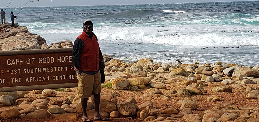 Biology professor Ola Olapade on sabbatical in South Africa, 2019