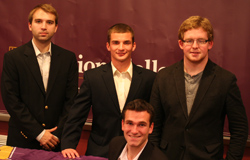 Clockwise from upper left: Peter Curry, Evan Malecke, John Rogers, Don Strite