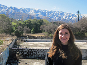 Stephens (on an outing to San Luis, Argentina) is majoring in Spanish education and minoring in history education with a concentration in the Shurmur Center for Teacher Development. She is the daughter of Robert and Charleen Stephens of Dearborn Heights and a graduate of Crestwood High School.