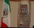 Mayan urn repatriated by Albion College to Mexico, April 13, 2021.