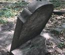 A tombstone in the New Jewish Cemetery, Wroclaw, Poland