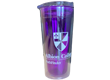 pathfinder tumbler is clear plastic with a purple tint
